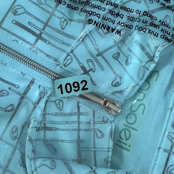 Sansoleil Top Womens Sz Small quoter Zip Sun Glow Mock Neck UPF 50 + Golf New - Picture 11 of 11